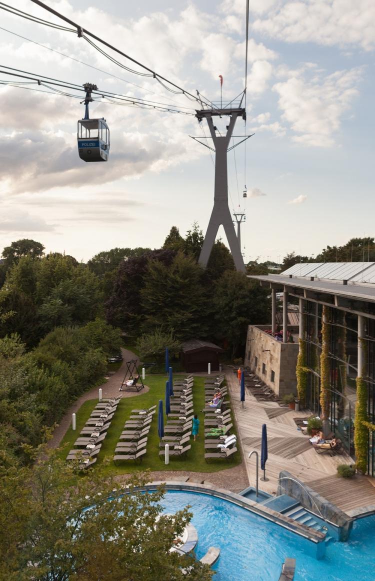 Gondel ber der Claudius Therme