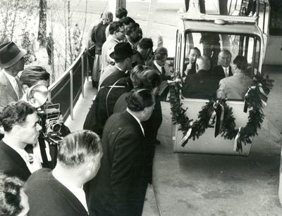 Erffnung der Seilbahn zur Bundesgartenschau