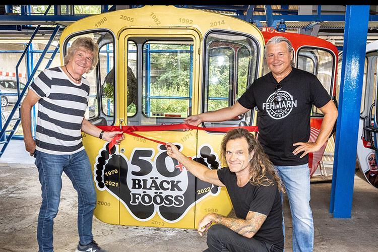 2021: Die nachgebesserte Seilbahn Gondel der Bläck Fööss zum 50-jährigen Bandjubiläum (Foto: Christoph Seelbach)